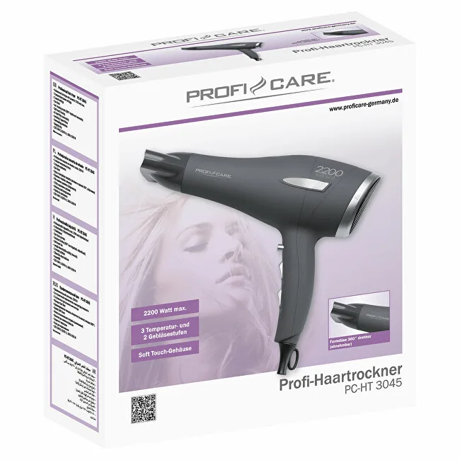 Profi care Professional hair dryer PC-HT 3045 Anthracite thumbnail 6