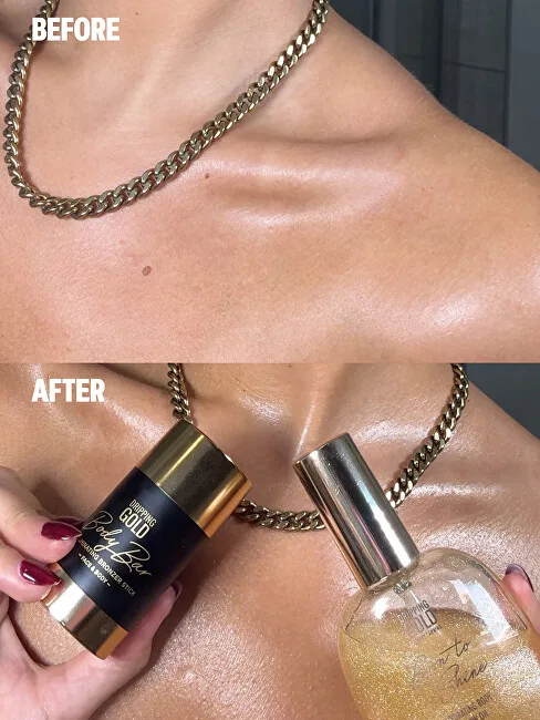 Dripping Gold Bronze Bar Illuminating Gold Stick thumbnail 3