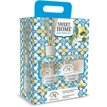 Sweet Home Collection Gift set of aroma diffuser with candle White Zagara thumbnail 4