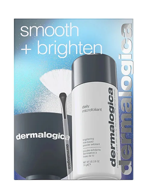 Dermalogica Smooth + Brighten Set Dermalogica: Daily Microfoliant, Exfoliating, Exfoliating Powder, 74 g + Masque Fan, Multi Face Brush + Dermalogica, Plastic Colour Mixing Bowl, Grey thumbnail 2