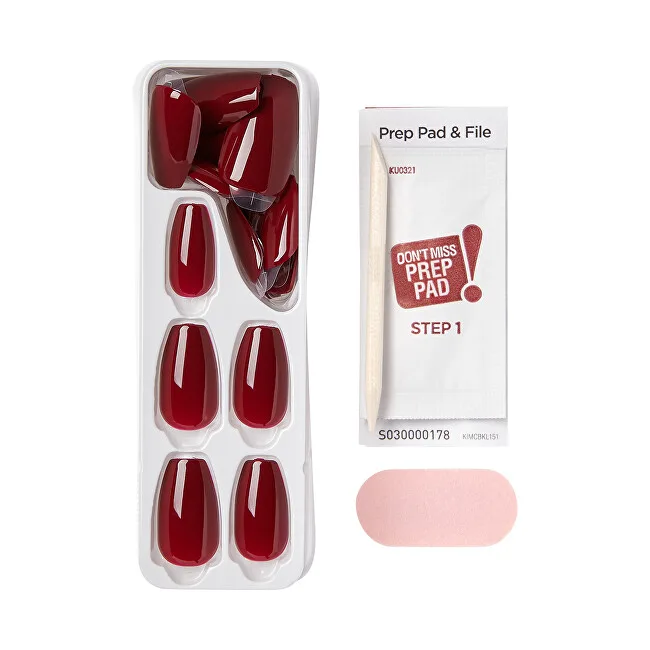 Kiss Kiss Self-adhesive nails imPRESS Color MC Winery in NYC 30 pcs thumbnail 3