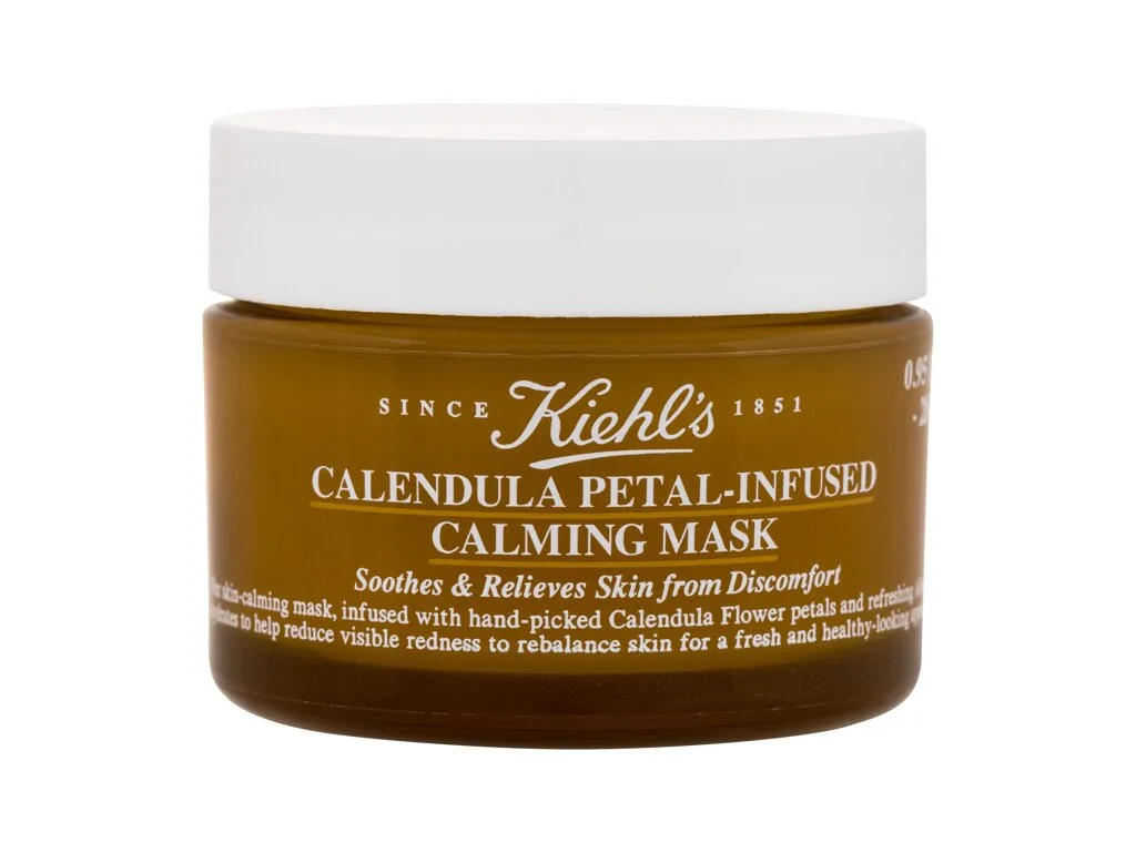 Calendula petal-infused calming mask