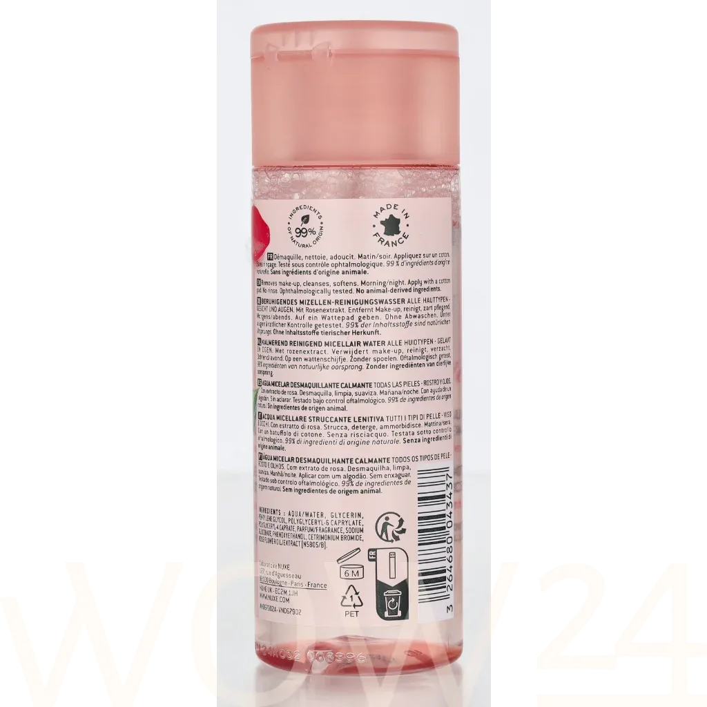 Nuxe Very Rose Soothing Cleansing Micellar Water thumbnail 3