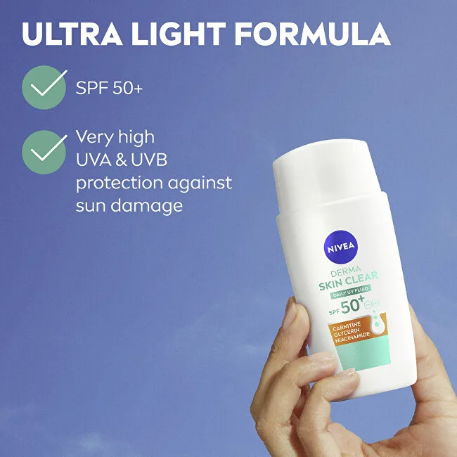 Nivea Daily UV Fluid for Problematic Skin Derma Skin Clear SPF 50+ (Daily UV Fluid) 40 ml thumbnail 4
