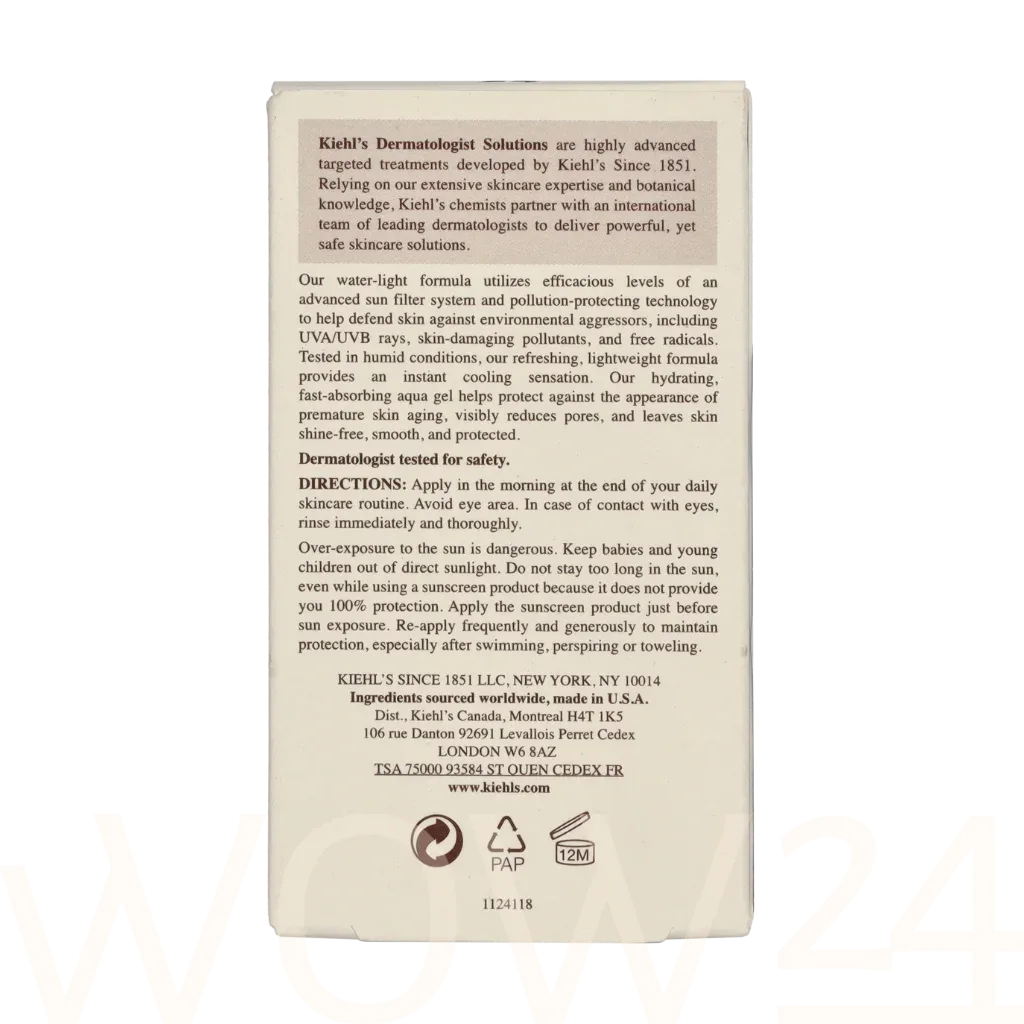 Kiehl´s Kiehl's D.S. Ultra Light Daily UV Defense Aqua Gel SPF50 thumbnail 3