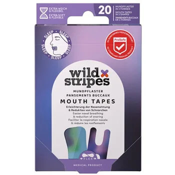 Wild Stripes Sunset Mouth Patches to support nasal breathing at night (Mouth Patches) 20 pcs thumbnail 2