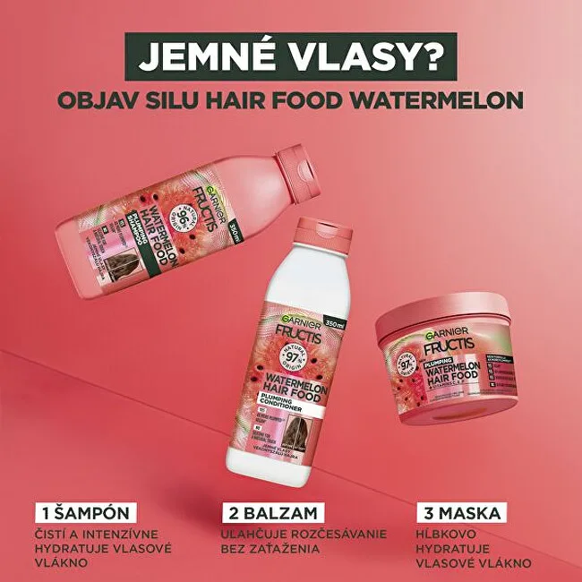 Garnier Fructis Hair Food Watermelon Plumping Shampoo thumbnail 8