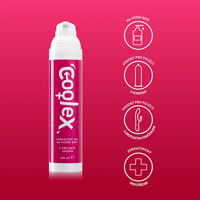 COOLEX Water-based lubricating gel Strawberry 100 ml thumbnail 5