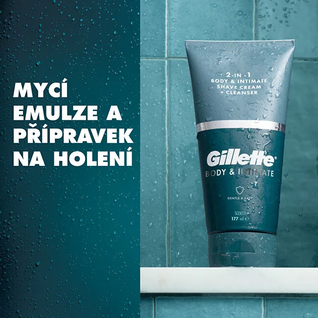 Gillette Body & Intimate Shave Cream + Cleanser 2in1 177 ml thumbnail 2