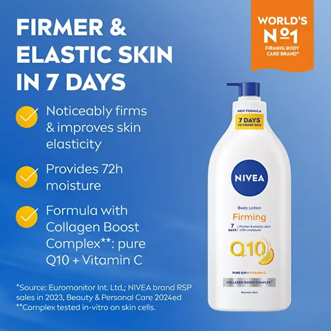 Nivea Firming Body Lotion Q10 (Firming Body Lotion) 625 ml thumbnail 3