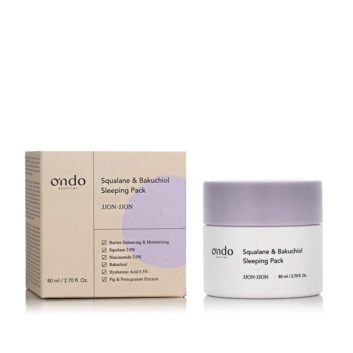 Ondo Beauty 36.5 JJON-JJON Squalane & Bakuchiol Sleeping Pack thumbnail 2