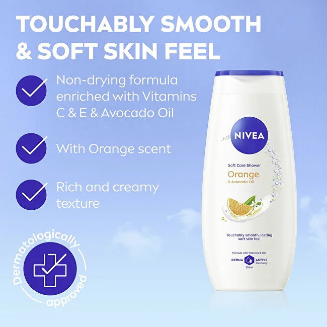 Nivea Shower gel Orange & Avocado Oil (Care Shower Gel) 500 ml thumbnail 2