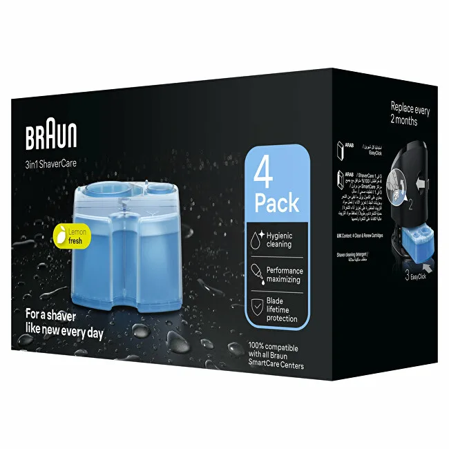 Braun Replacement cartridges for 3in1 ShaverCare cleaning stations 4 pcs thumbnail 4
