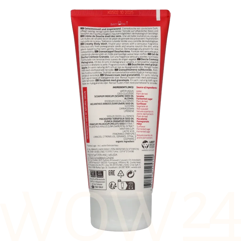Weleda Pomegranate Creamy Body Wash thumbnail 3