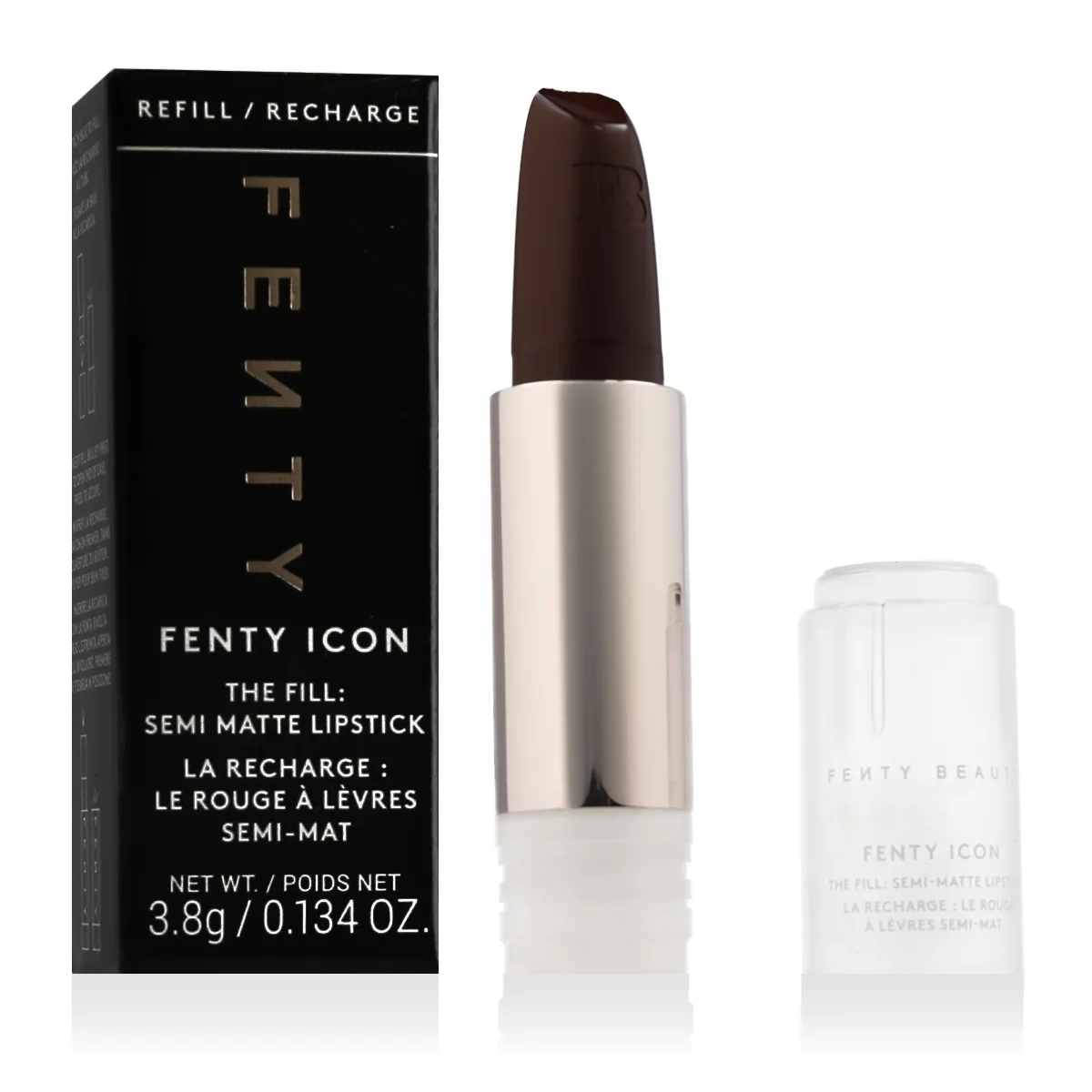 Fenty Beauty Fenty Beauty, Icon, Semi Matte, Cream Lipstick, Rowdy Roadie, Refill, 3.8 g thumbnail 2