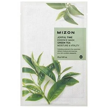 Mizon Joyful Time (Essence Mask Green Tea) Face Mask with Green Tea for Hydration and Vitality thumbnail 2