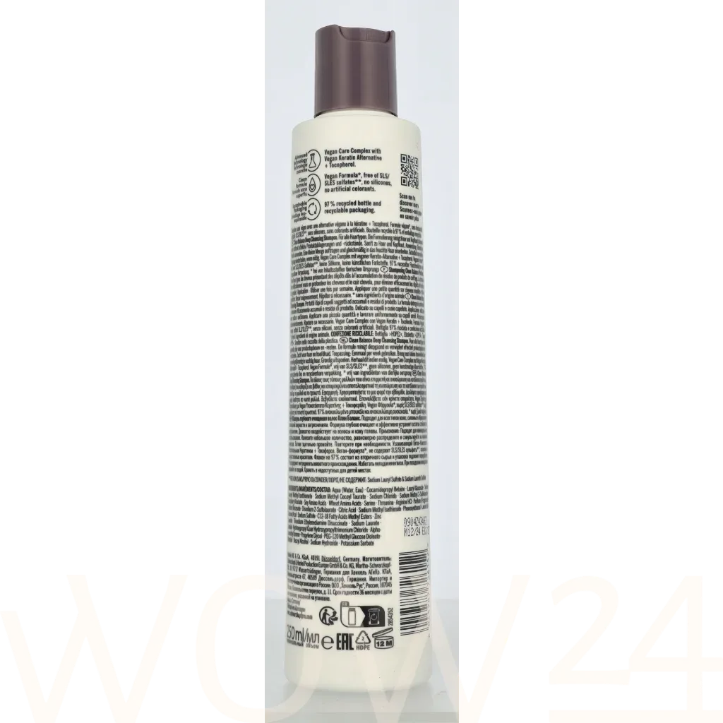 Schwarzkopf  BC Bonacure Clean Balance Tocopherol Shampoo thumbnail 3