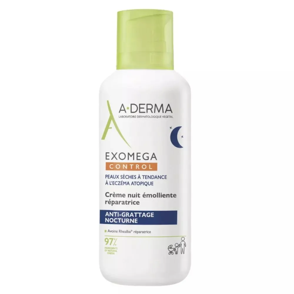 A-Derma Exomega Control Emollient Night Cream - 400 ml thumbnail 2