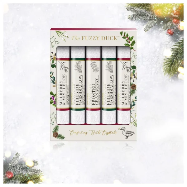 The fuzzy duck winter wonderland comforting bath crystals