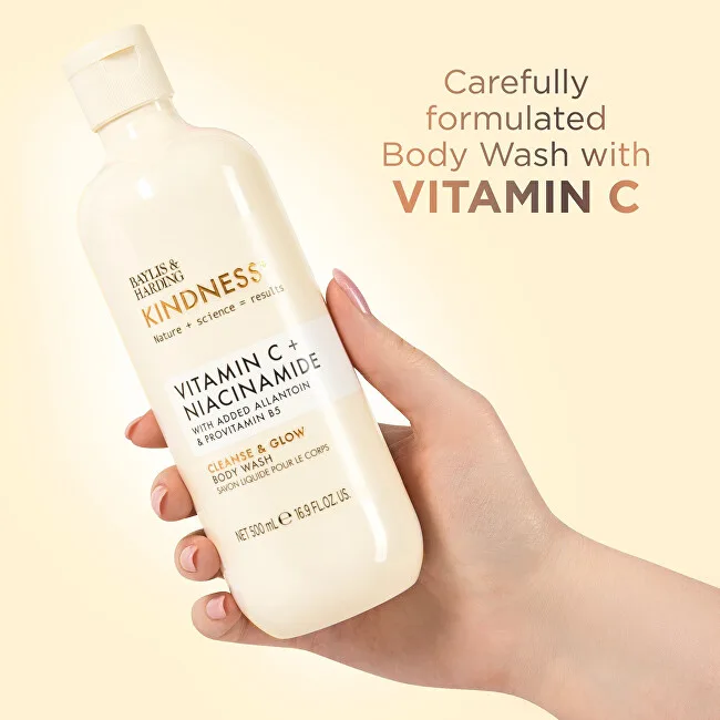 Baylis & Harding Kindness+ Vitamin C + Niacinamide Cleanse & Glow Body Wash thumbnail 2