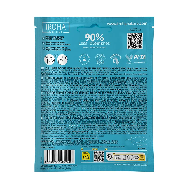 Iroha Extra large acne patches XL Pimple Patches 5 pcs thumbnail 7