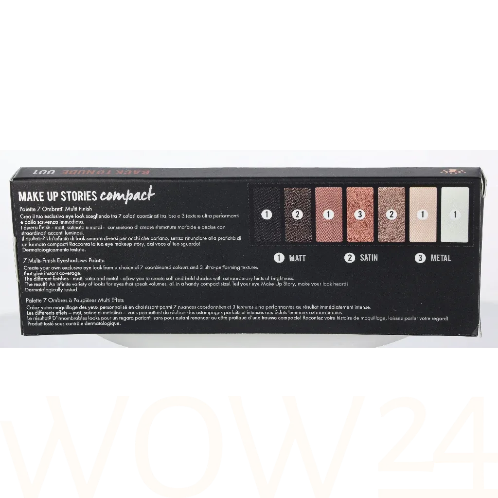 Pupa Eye shadow palette (Make-up Stories Compact Palette) 13.3 g - 002 Smokey Vibes thumbnail 3