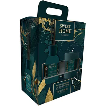 Sweet Home Collection Gift set of aroma diffuser with candle Fresh Forest thumbnail 4