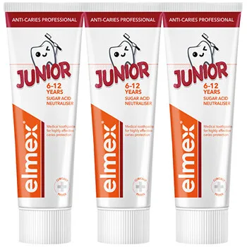 Elmex Junior Professional Trio Toothpaste 3 x thumbnail 3