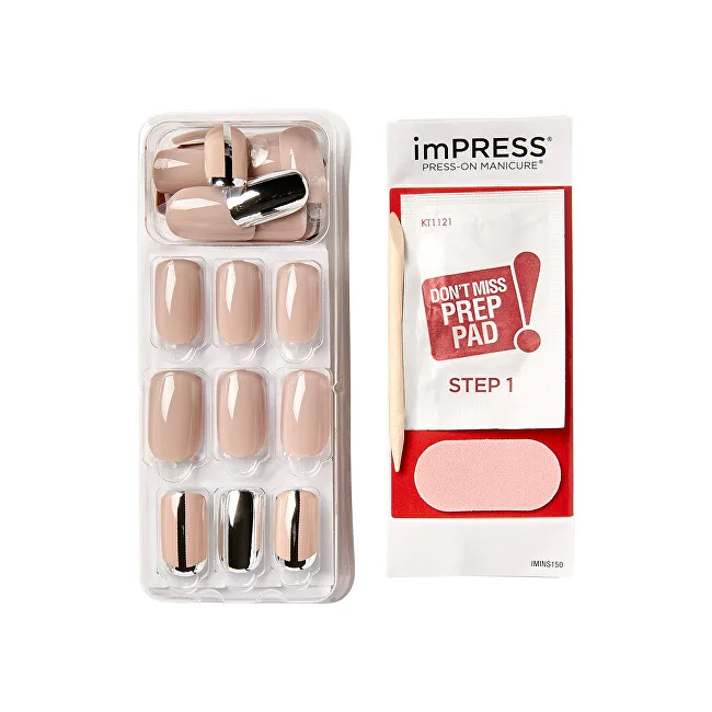 Kiss Kiss Self-adhesive nails imPRESS Cloudy 30 pcs thumbnail 3