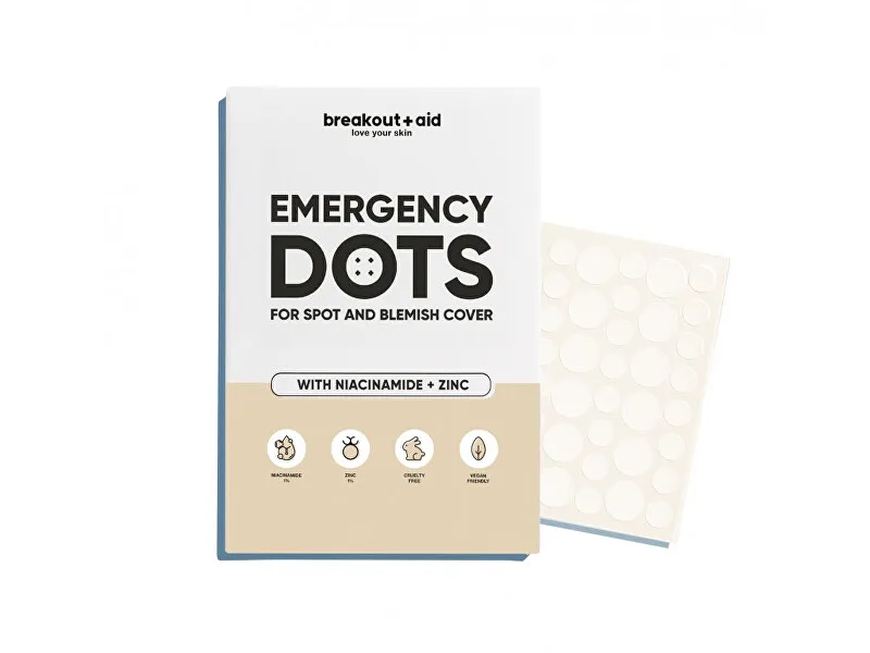 Breakout+aid Acne patches with niacinamide and zinc Emergency Dots 72 pcs thumbnail 2