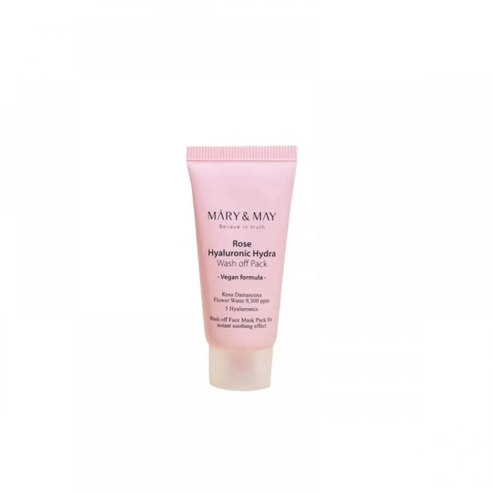 MARY & MAY Rose Hyaluronic Hydra Wash Off Pack Cleansing Mask 30 g thumbnail 2