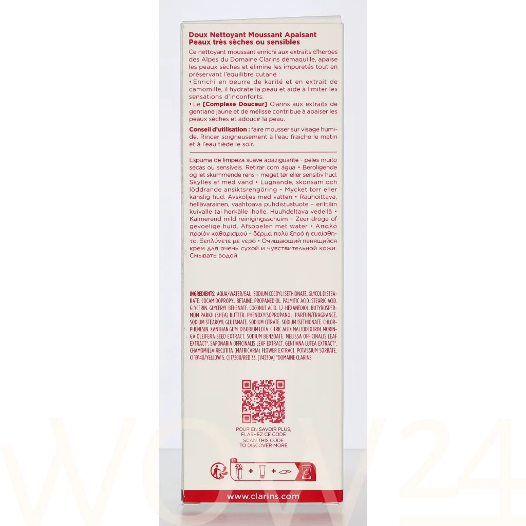 Clarins Soothing Gentle Foaming Cleanser thumbnail 3