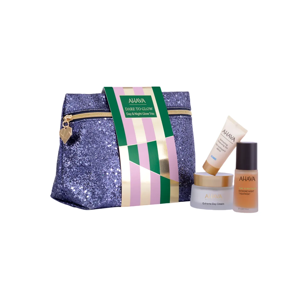 AHAVA Day & Night Glow Trio Set Ahava: Extreme , Day, Cream, For Face, 50 ml + Time To Revitalize Extreme, Anti-Aging, Night, Local Treatment Serum, For Face, 30 ml + Refresing, Eliminates Impurities, Clean thumbnail 4