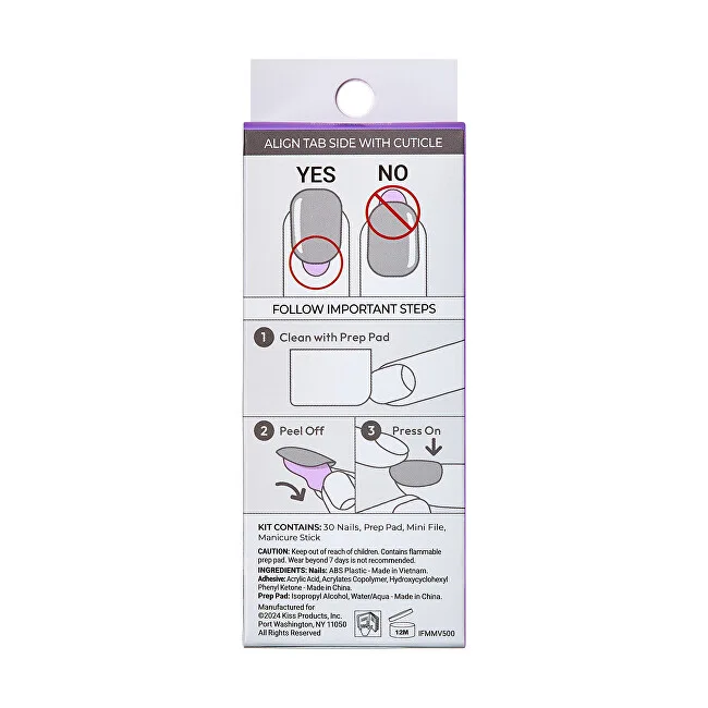 Kiss Kiss Adhesive nails ImPRESS Nails - Fearless 30 pcs thumbnail 3