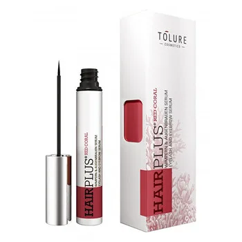 Tolure Cosmetics Vegan serum for eyelashes and eyebrows Hair plus Red Coral 3 ml thumbnail 3