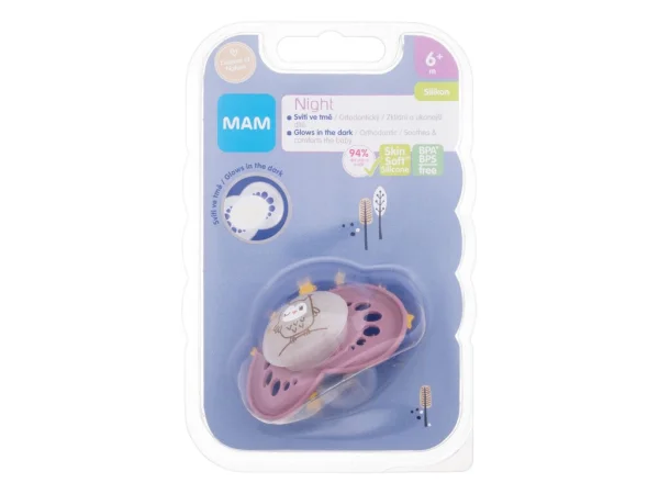 Night silicone pacifier