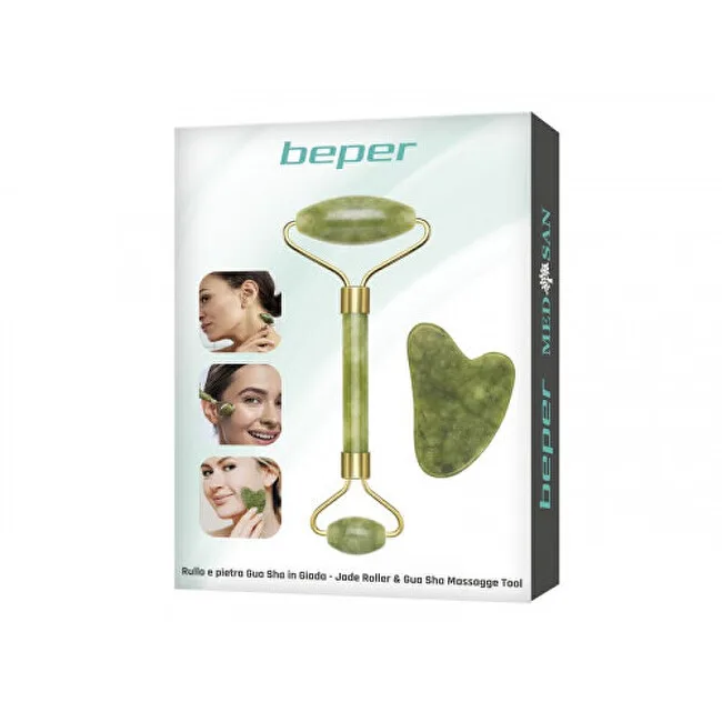 Beper Jade Massage Roller & Gua Sha Massage Stone C301ABE101 thumbnail 2