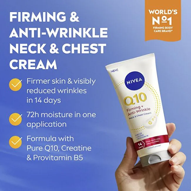 Nivea Firming and Anti-Wrinkle Neck & Décolleté Cream Q10 200 ml thumbnail 2