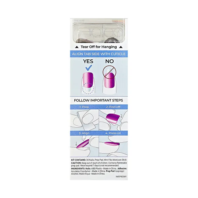 Kiss Self-adhesive nails imPRESS Color FX (Before Hours) 30 pcs thumbnail 5