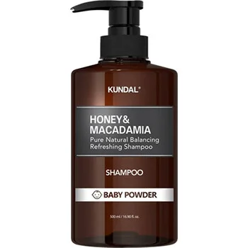 KUNDAL Honey & Macadamia Baby Powder Natural Moisturizing Shampoo (Nature Shampoo) - 500 ml thumbnail 2