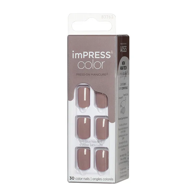 Kiss Kiss Self-adhesive nails imPRESS Color Taupe Prize 30 pcs thumbnail 2
