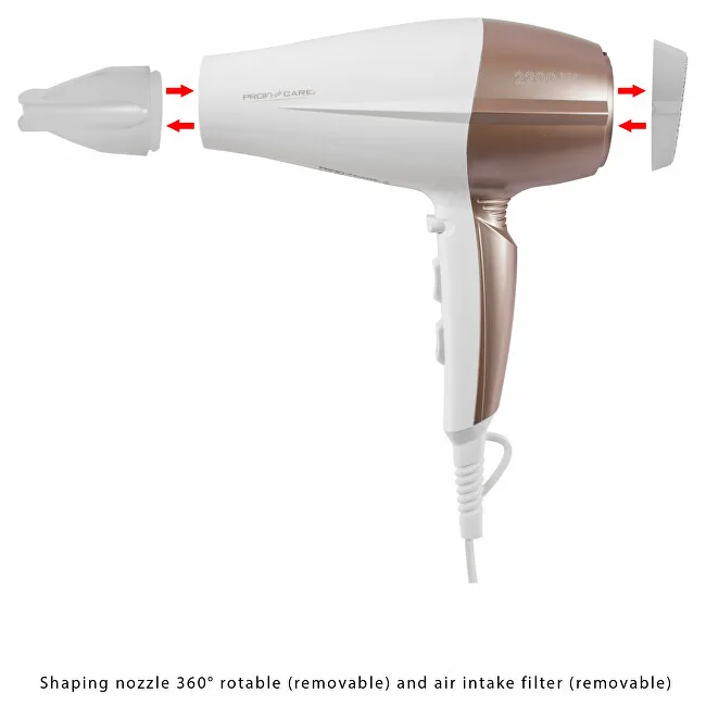 Profi care Professional hair dryer HT 3010 WH thumbnail 4