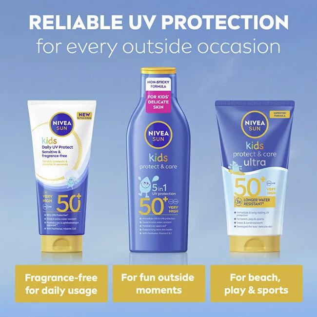 Nivea Sunscreen milk SPF 50+ Kids Daily UV Protect Milk thumbnail 7