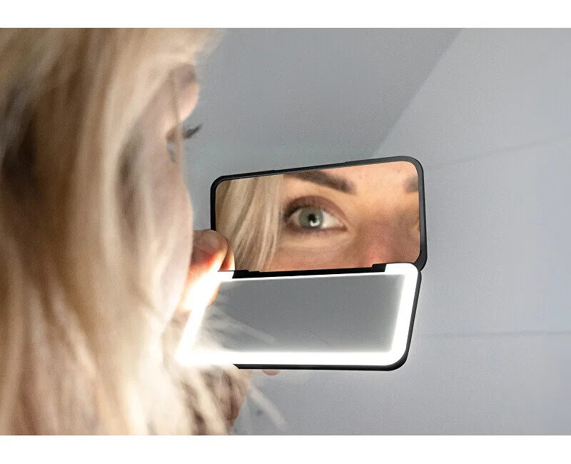 Concept "v" design Cosmetic pocket mirror with LED lighting black KZ2020 thumbnail 4