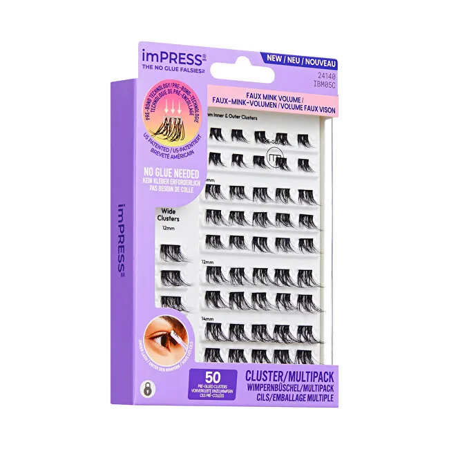 Kiss imPRESS Pre-glued Cluster Multi 05 Cluster Lashes thumbnail 3
