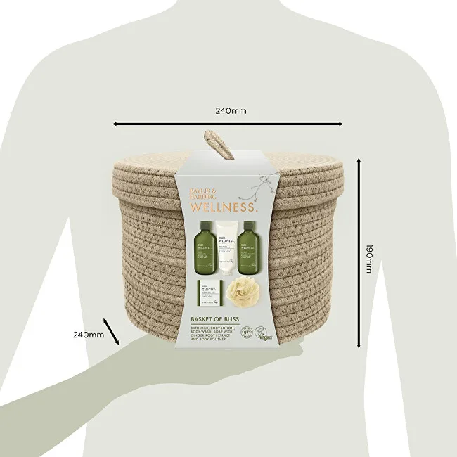 Baylis & Harding Body care gift set in a basket Ginger, Lime & Basil 5 pcs thumbnail 5
