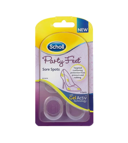 Party feet sore spots