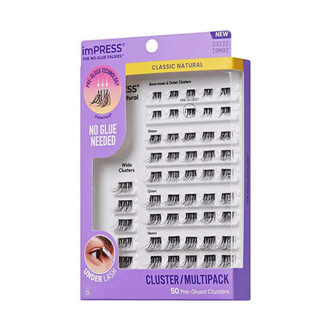 Kiss imPRESS Pre-glued Cluster Multi 02 Cluster Lashes thumbnail 2