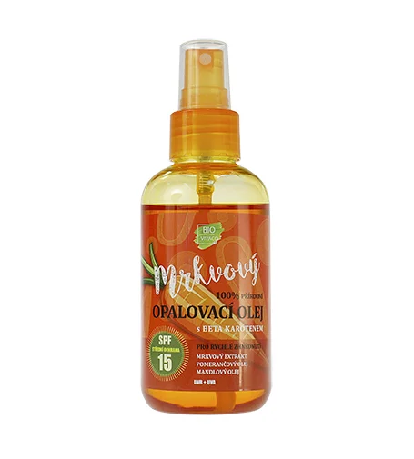 Bio carrot tanning oil