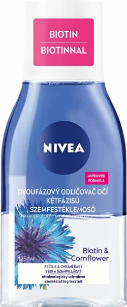 Double effect eye make-up remover